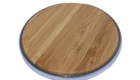 KeyBuildingBlocks Bamboo Wireless Charger - top side view